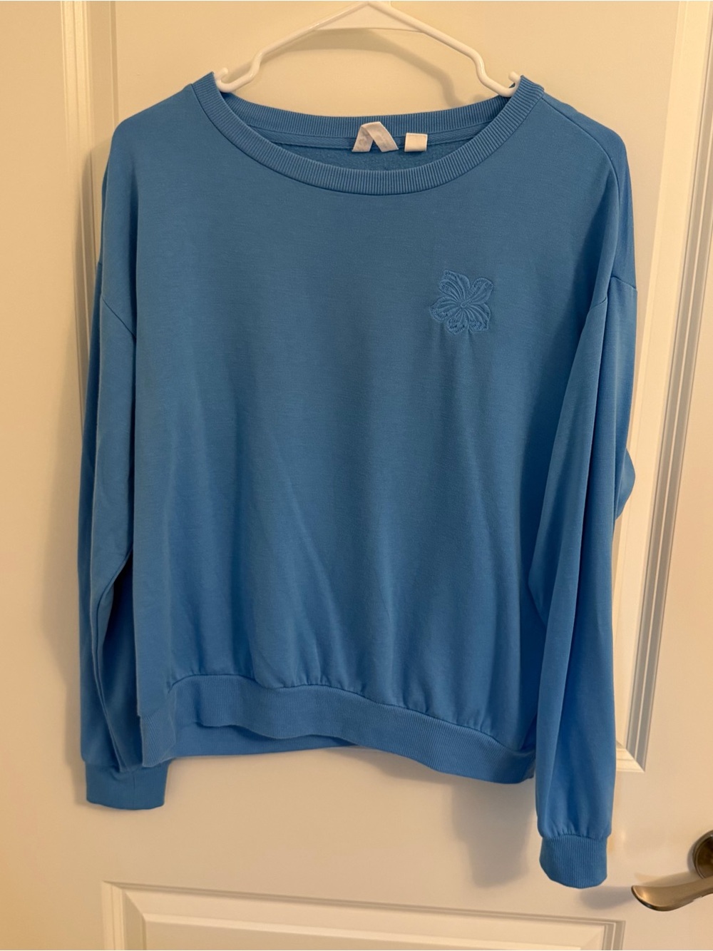 Roxy Long Sleeve Soft Blue Sweater Size Small